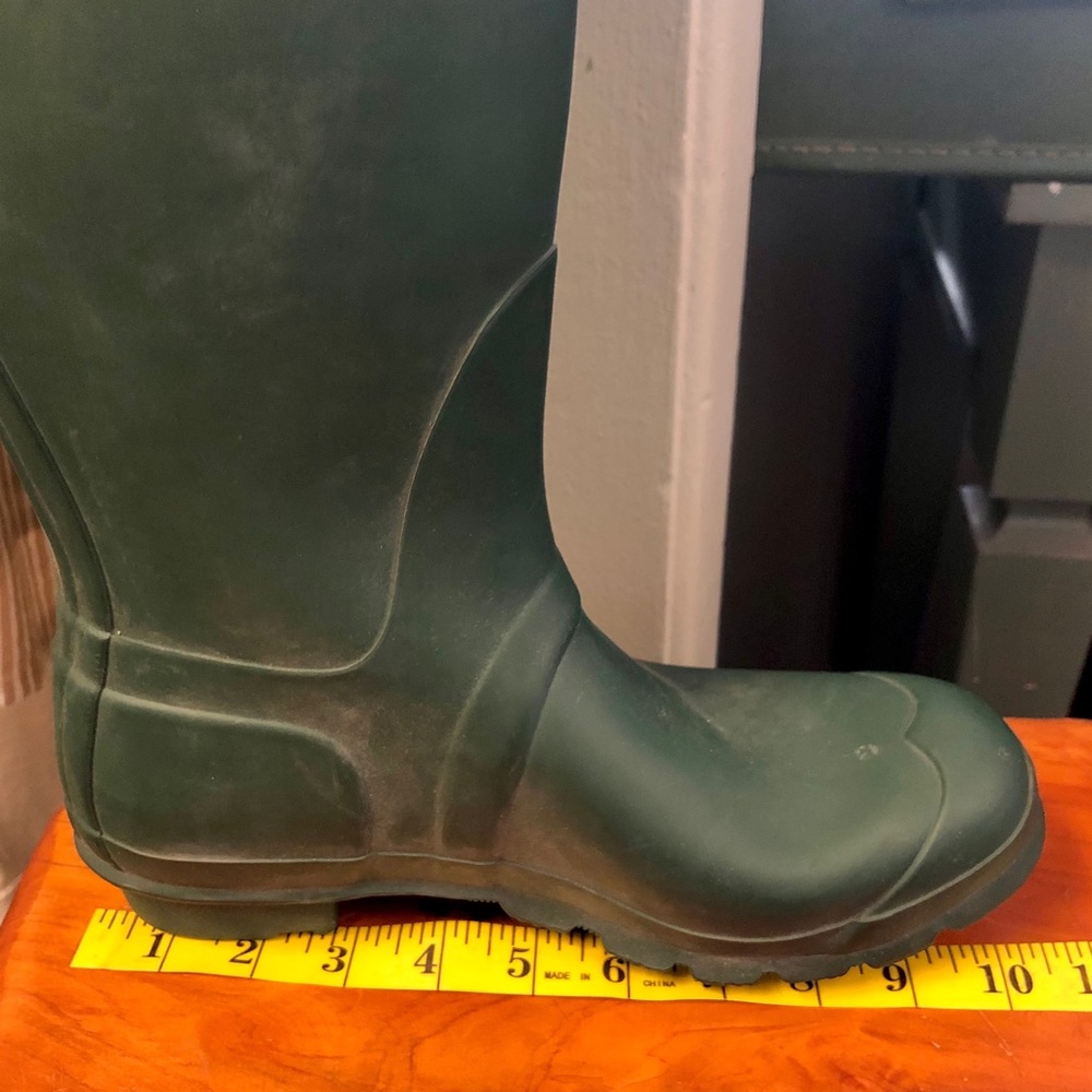 Hunter rubber boots green calf knee mucking riding gardening - Picture 9 of 9
